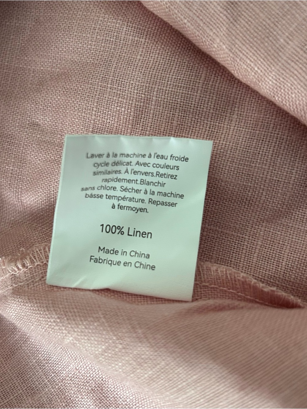 LINTICO Sleeveless Pink Linen Midi Dress with Pockets - Picture 5 of 6